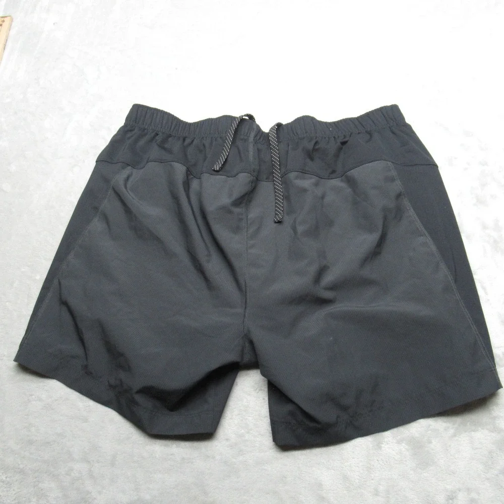 Columbia Swim Shorts Mens XL‎ Black Lined Elastic Drawstring Waist Trunks Board